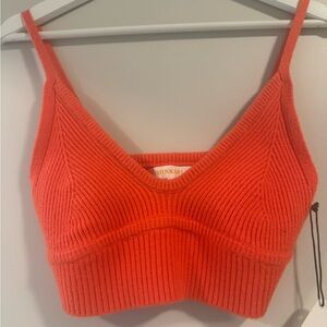 Thinkable Vibrant Orange Knit Top